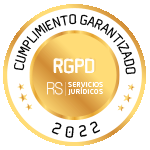 Sello Cumplimiento RGPD garantizado por RS Servicios Jurídicos